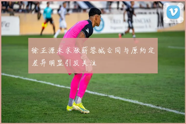 徐正源未求涨薪蓉城合同与原约定差异明显引发关注