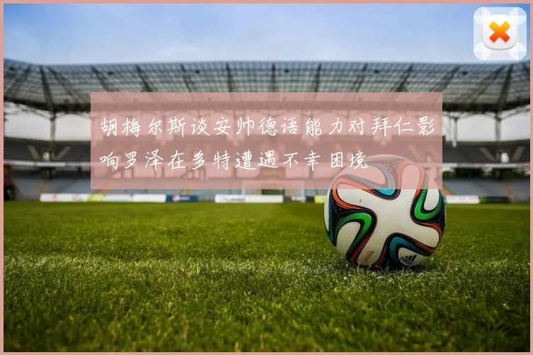 胡梅尔斯谈安帅德语能力对拜仁影响罗泽在多特遭遇不幸困境