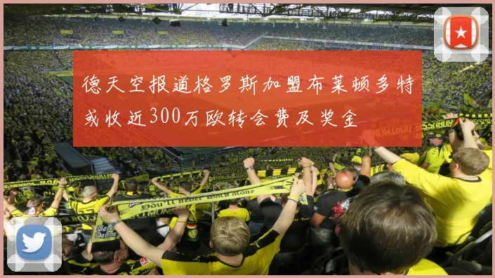 德天空报道格罗斯加盟布莱顿多特或收近300万欧转会费及奖金